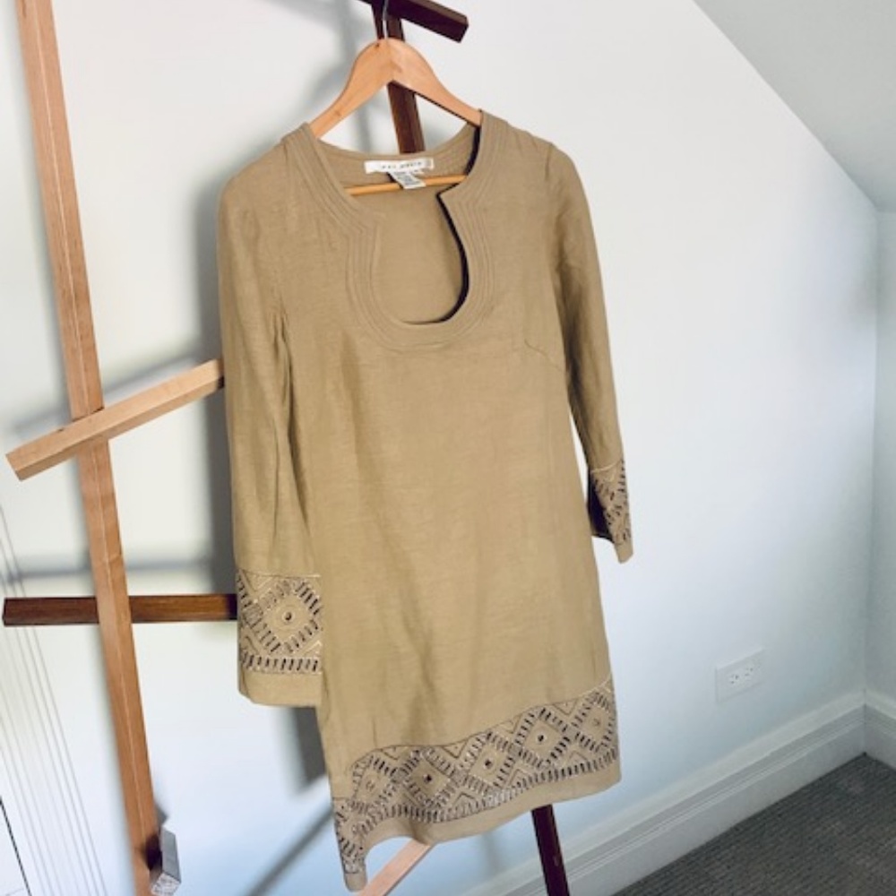 Max Studio Linen Shift Dress - Size S
